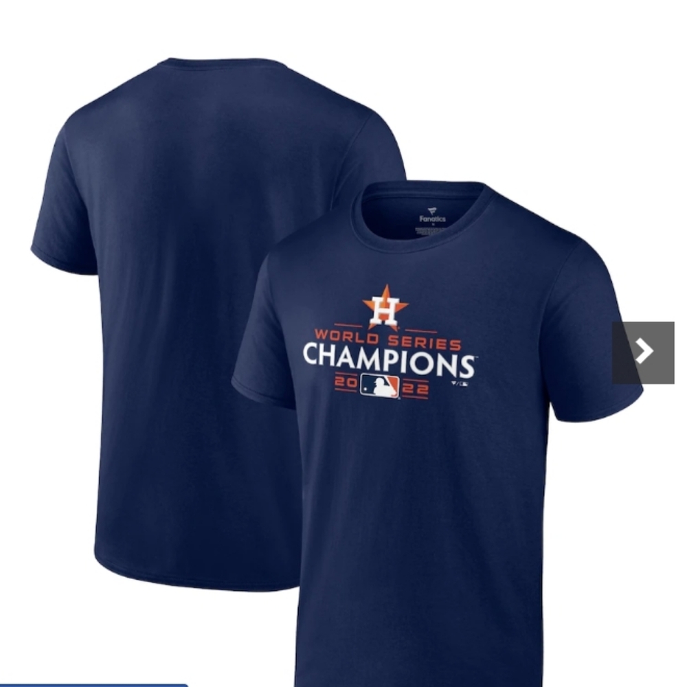 Houston Astros Fanatics Branded 2022 World Series Champions Champion Logo T-Shir